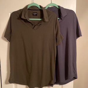 Cuts Clothing Curve Hem Mens Polos (2)